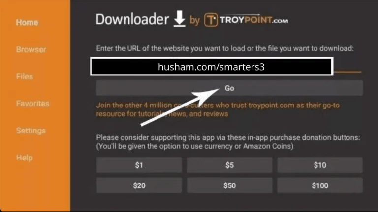 Étape 16 – Saisissez l'URL de l'APK